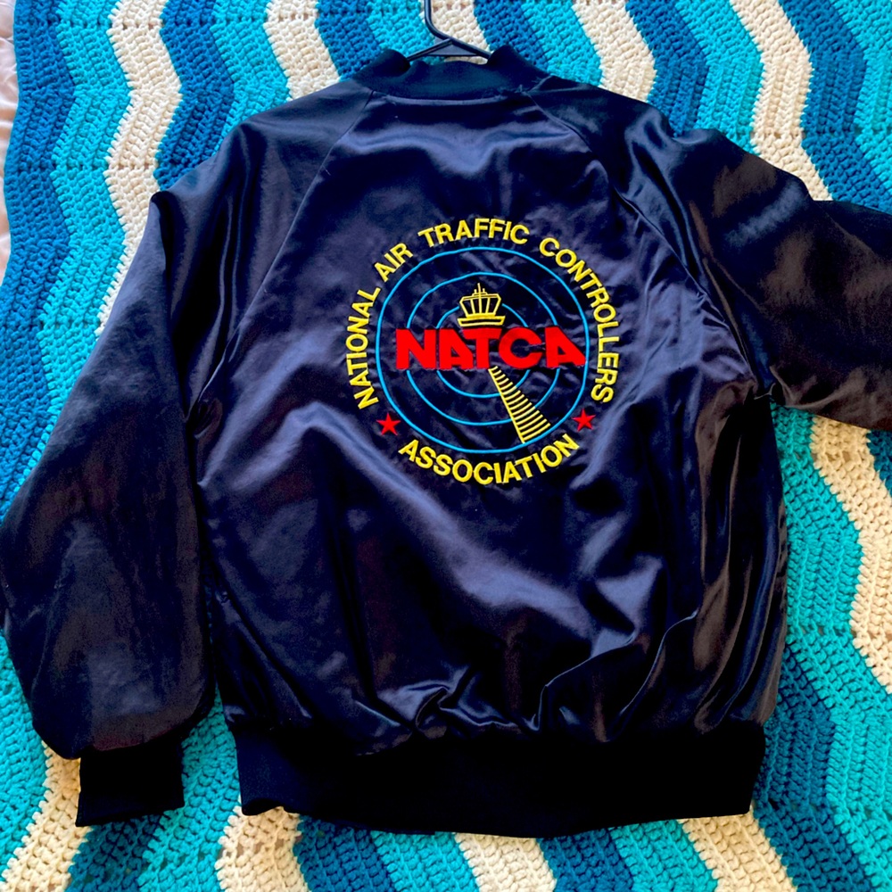 Vintage NATCA men’s bomber jacket